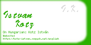 istvan kotz business card